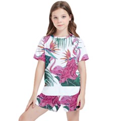 Botanical T- Shirt Botanical Fascinating Floral T- Shirt Kids  Tee And Sports Shorts Set by maxcute