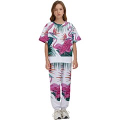 Botanical T- Shirt Botanical Fascinating Floral T- Shirt Kids  Tee And Pants Sports Set by maxcute