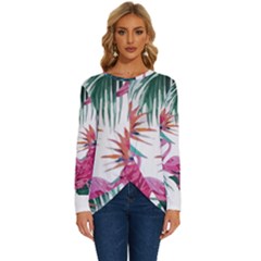 Botanical T- Shirt Botanical Fascinating Floral T- Shirt Long Sleeve Crew Neck Pullover Top by maxcute