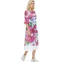 Botanical T- Shirt Botanical Graceful Revival T- Shirt Double Cuff Midi Dress View3