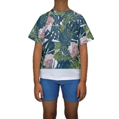 Botanical T- Shirt Botanical Majestic Unloading T- Shirt Kids  Short Sleeve Swimwear by maxcute