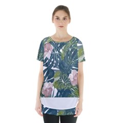 Botanical T- Shirt Botanical Majestic Unloading T- Shirt Skirt Hem Sports Top by maxcute