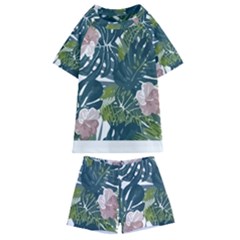 Botanical T- Shirt Botanical Majestic Unloading T- Shirt Kids  Swim Tee And Shorts Set by maxcute