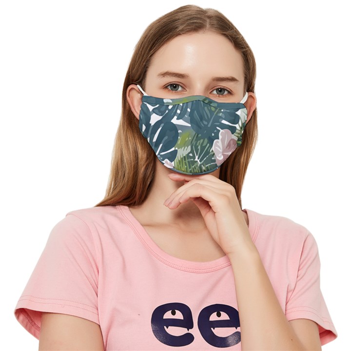 Botanical T- Shirt Botanical Majestic Unloading T- Shirt Fitted Cloth Face Mask (Adult)