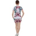 Botanical T- Shirt Botanical Pattern Hummingbird T- Shirt Women s Tee and Shorts Set View2