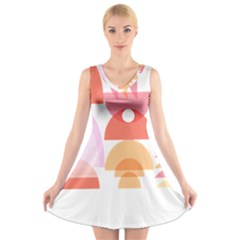 Bowl T- Shirt Bowls T- Shirt V-neck Sleeveless Dress by maxcute