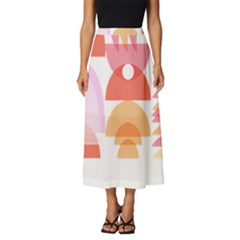 Bowl T- Shirt Bowls T- Shirt Classic Midi Chiffon Skirt