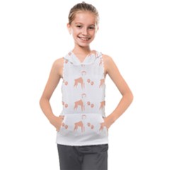 Boxer Dog Pattern T- Shirt Boxer Dog Cute Pattern T- Shirt Kids  Sleeveless Hoodie by maxcute