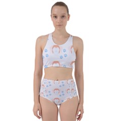 Boxer Dog Pattern T- Shirt Boxer Dog Pattern T- Shirt Racer Back Bikini Set by maxcute