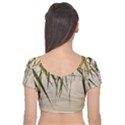 Branches T- Shirt Green Leaves, Branches, Green, Wallart, Summer, Nature, Digital, Art, Minimal, Tro Velvet Short Sleeve Crop Top  View2