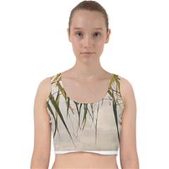 Branches T- Shirt Green Leaves, Branches, Green, Wallart, Summer, Nature, Digital, Art, Minimal, Tro Velvet Racer Back Crop Top by maxcute