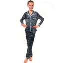 Stretch Marks Abstract Grunge Design Kid s Satin Long Sleeve Pajamas Set View1