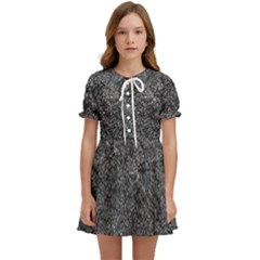 Stretch Marks Abstract Grunge Design Kids  Sweet Collar Dress by dflcprintsclothing