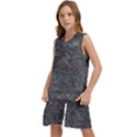 Stretch Marks Abstract Grunge Design Kids  Basketball Mesh Set View2