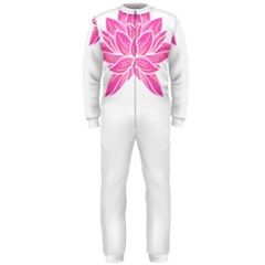 Breast Cancer T- Shirt Pink Ribbon Breast Cancer Survivor - Flowers Breast Cancer T- Shirt Onepiece Jumpsuit (men) by maxcute