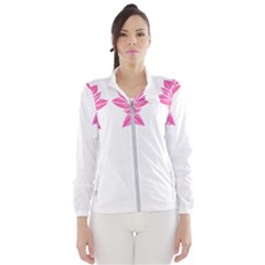 Breast Cancer T- Shirt Pink Ribbon Breast Cancer Survivor - Flowers Breast Cancer T- Shirt Women s Windbreaker by maxcute