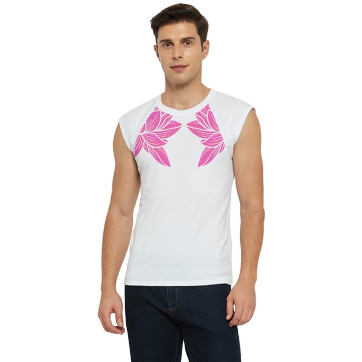 Breast Cancer T- Shirt Pink Ribbon Breast Cancer Survivor - Flowers Breast Cancer T- Shirt Men s Raglan Cap Sleeve Tee