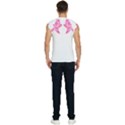 Breast Cancer T- Shirt Pink Ribbon Breast Cancer Survivor - Flowers Breast Cancer T- Shirt Men s Raglan Cap Sleeve Tee View2