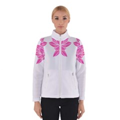 Breast Cancer T- Shirt Pink Ribbon Breast Cancer Survivor - Flowers Breast Cancer T- Shirt Women s Bomber Jacket by maxcute