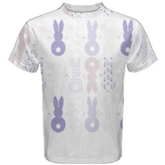 Bunnies T- Shirt Easter Bunnies Pattern T- Shirt Men s Cotton Tee by maxcute