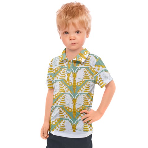 Butterflies T- Shirt Butterflies Pattern T- Shirt Kids  Polo Tee by maxcute