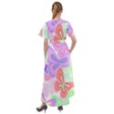 Butterflies T- Shirt Butterfly Party T- Shirt Front Wrap High Low Dress View2