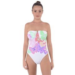 Butterflies T- Shirt Kaleidoscope Of Butterflies T- Shirt Tie Back One Piece Swimsuit by maxcute