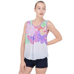 Butterflies T- Shirt Kaleidoscope Of Butterflies T- Shirt Bubble Hem Chiffon Tank Top by maxcute