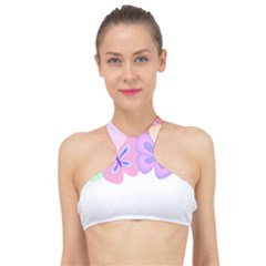 Butterflies T- Shirt Kaleidoscope Of Butterflies T- Shirt High Neck Bikini Top by maxcute