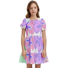 Butterflies T- Shirt Kaleidoscope Of Butterflies T- Shirt Kids  Puff Sleeved Dress by maxcute