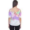 Butterflies T- Shirt Kaleidoscope Of Butterflies T- Shirt Cutout Shoulder Tee View2