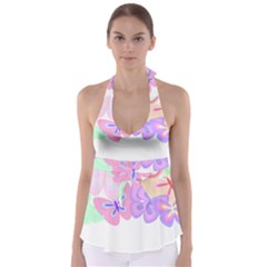 Butterflies T- Shirt Kaleidoscope Of Butterflies T- Shirt Babydoll Tankini Top by maxcute