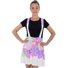 Butterflies T- Shirt Kaleidoscope Of Butterflies T- Shirt Velvet Suspender Skater Skirt by maxcute