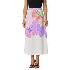 Butterflies T- Shirt Kaleidoscope Of Butterflies T- Shirt Classic Midi Chiffon Skirt