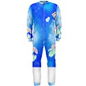 Butterflies T- Shirt Serenity Blue Floral Design With Butterflies T- Shirt OnePiece Jumpsuit (Men) View1