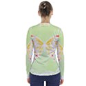 Butterfly Art T- Shirtbutterfly T- Shirt (1) V-Neck Long Sleeve Top View2