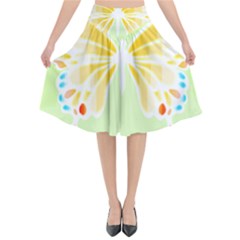 Butterfly Art T- Shirtbutterfly T- Shirt (1) Flared Midi Skirt by maxcute