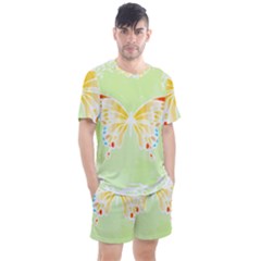 Butterfly Art T- Shirtbutterfly T- Shirt (1) Men s Mesh Tee And Shorts Set