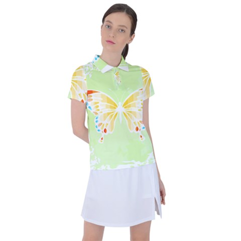 Butterfly Art T- Shirtbutterfly T- Shirt (1) Women s Polo Tee by maxcute