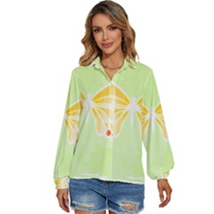 Butterfly Art T- Shirtbutterfly T- Shirt (1) Women s Long Sleeve Button Down Shirt