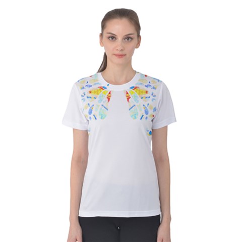 Butterfly Art T- Shirtbutterfly T- Shirt (2) Women s Cotton Tee by maxcute