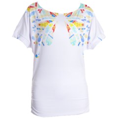 Butterfly Art T- Shirtbutterfly T- Shirt (2) Women s Oversized Tee by maxcute