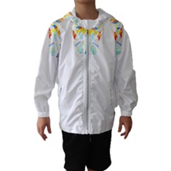 Butterfly Art T- Shirtbutterfly T- Shirt (2) Kids  Hooded Windbreaker by maxcute