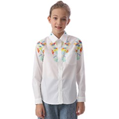 Butterfly Art T- Shirtbutterfly T- Shirt (2) Kids  Long Sleeve Shirt