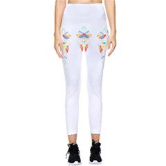 Butterfly Art T- Shirtbutterfly T- Shirt (2) Pocket Leggings  by maxcute