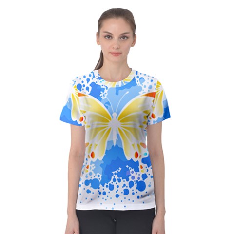 Butterfly Art T- Shirtbutterfly T- Shirt (3) Women s Sport Mesh Tee by maxcute