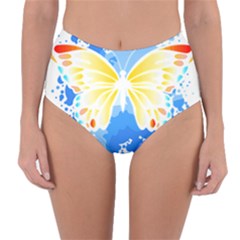 Butterfly Art T- Shirtbutterfly T- Shirt (3) Reversible High-waist Bikini Bottoms by maxcute