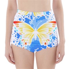 Butterfly Art T- Shirtbutterfly T- Shirt (3) High-waisted Bikini Bottoms by maxcute