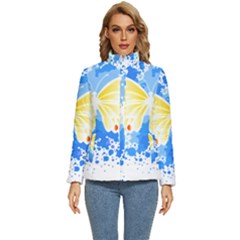 Butterfly Art T- Shirtbutterfly T- Shirt (3) Women s Puffer Bubble Jacket Coat by maxcute