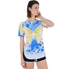 Butterfly Art T- Shirtbutterfly T- Shirt (3) Perpetual Short Sleeve T-shirt by maxcute